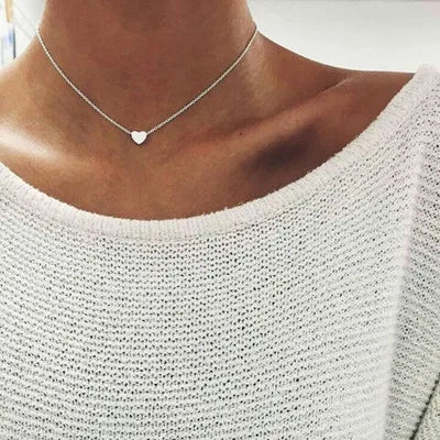 WW | Perlen Choker Herz Halskette Für Frauen