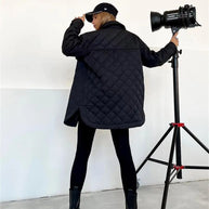 gesteppte Jacke mit Druckknöpfen