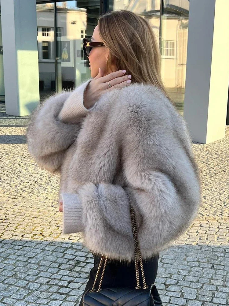 WW | Eleganter Kunstpelzmantel für Damen – Luxuriöser Look für kalte Tage