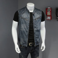 WW | Retro Herren Distressed Jeansjacke