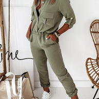WW | Elegante Langärmelige Jumpsuit für Frauen