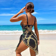 WW | Luxus Neu Zwei Teile Frauen Bikini Set Push Up Blumendruck Bikini Strappy Bandage Badebekleidung Brasilianisch Biquini Badeanzug