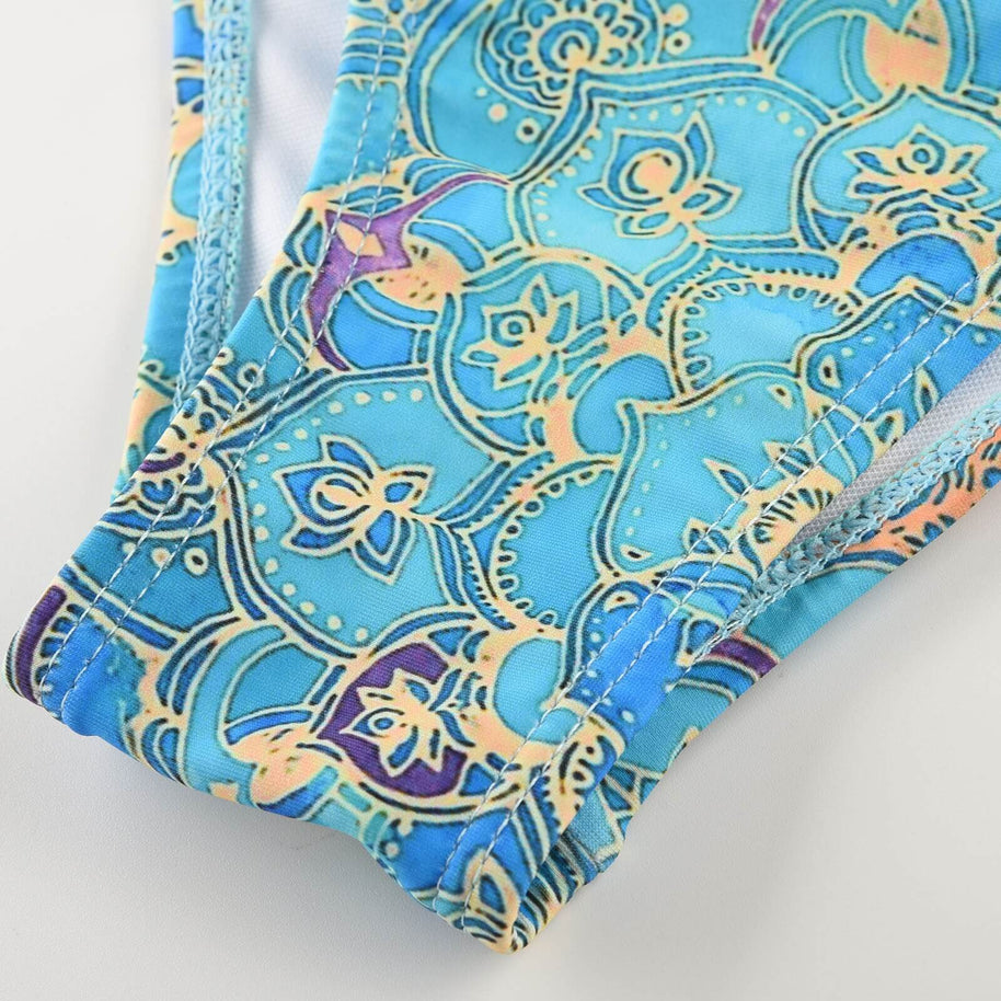 WW | Lebendiges Zweiteiliges Bikini-Set