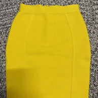 WW | Gelbe Farbe Frauen Sexy Bodycon Minirock Rayon Bandage Mode Nachtclub Festbekleidung Feier Röcke Hohe Qualität