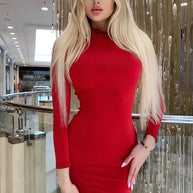 WW | Figurbetontes Minikleid Mit Langen Ärmeln