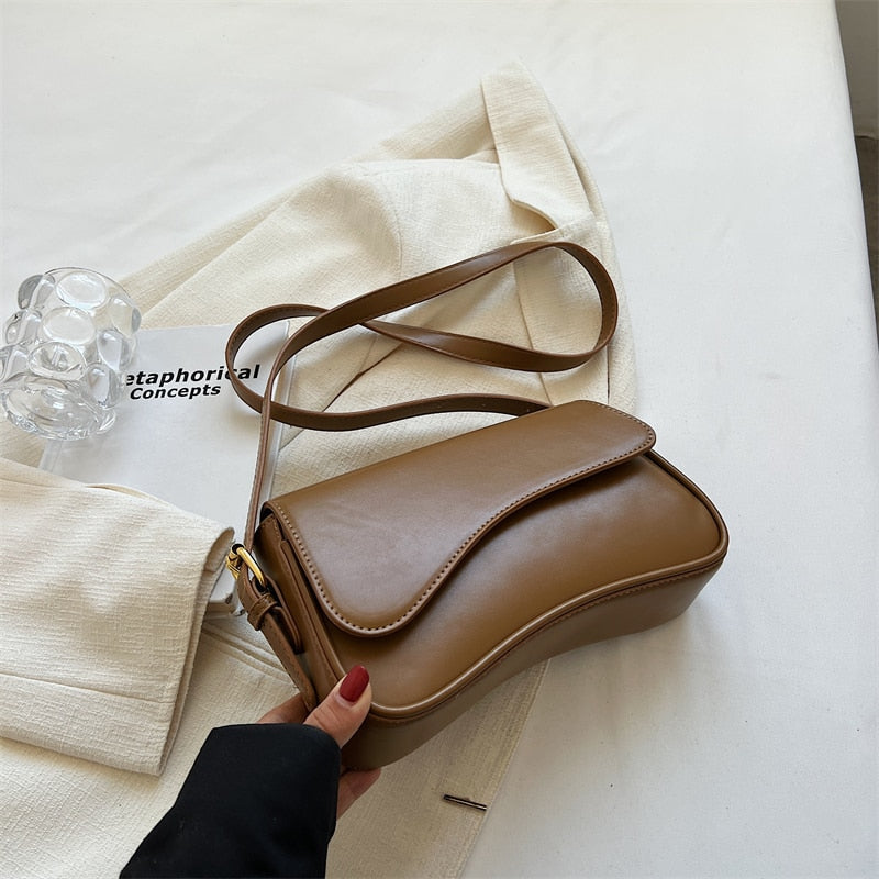 WW Vintage Leder Crossbody-Taschen | Kleine Umhängetasche | Stilvolle Armpit Handtaschen und Geldbörsen