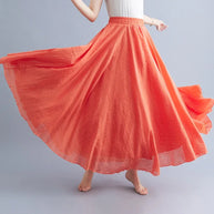 WW | Mode Baumwolle Leinen Kleidung Frauen Röcke Maxi Y2K Elegant Strand Saia Ropa Mujer Lässiges Kleid Boho Lange Röcke Faldas Harajuku