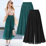 WW | Damenhose Mit Weitem Bein Und Mesh Detail
