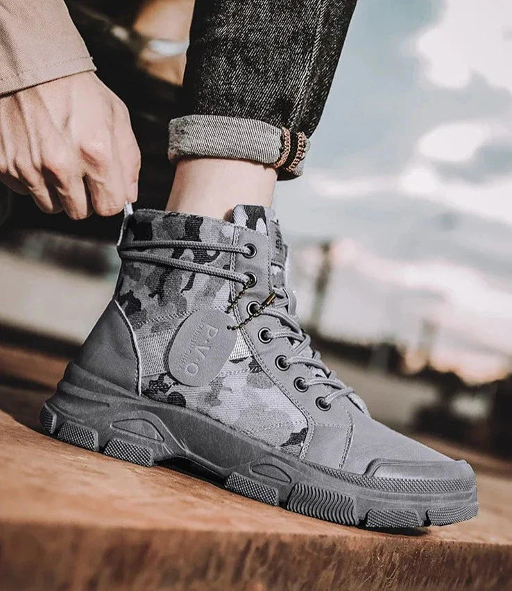 W&W Mode | Outdoor Stiefel Mit Tarnmuster Für Herren