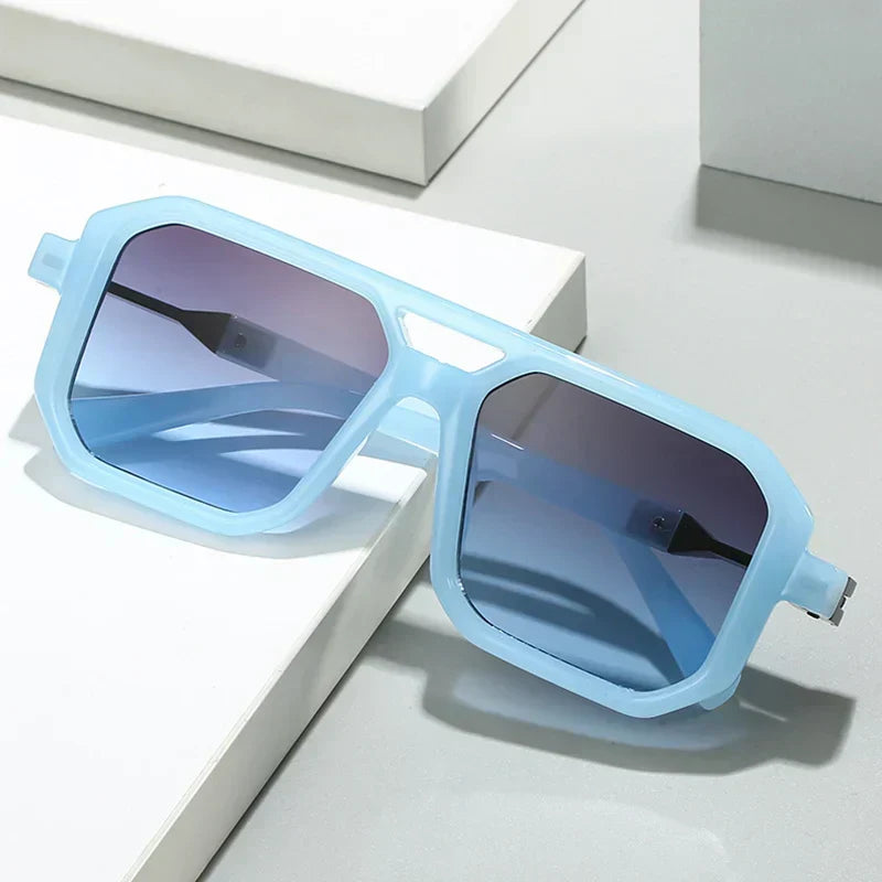 W&W Mode | Geometrische Übergröße Sonnenbrille Modern & Einzigartig
