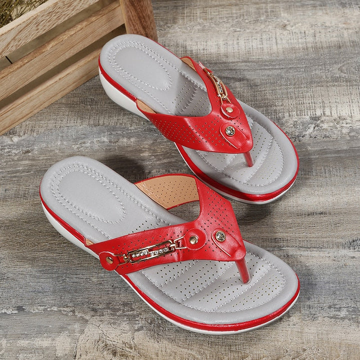W&W Mode | Damen Flipflops Mit Ergonomischem Fußbett
