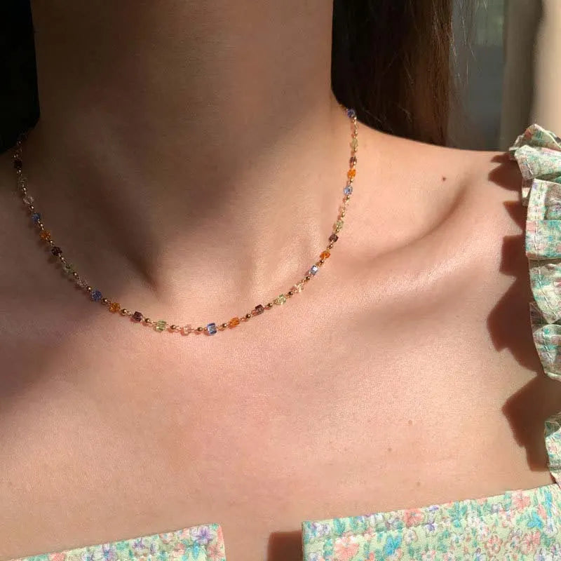 WW | Elegante Natur Edelstein Kette