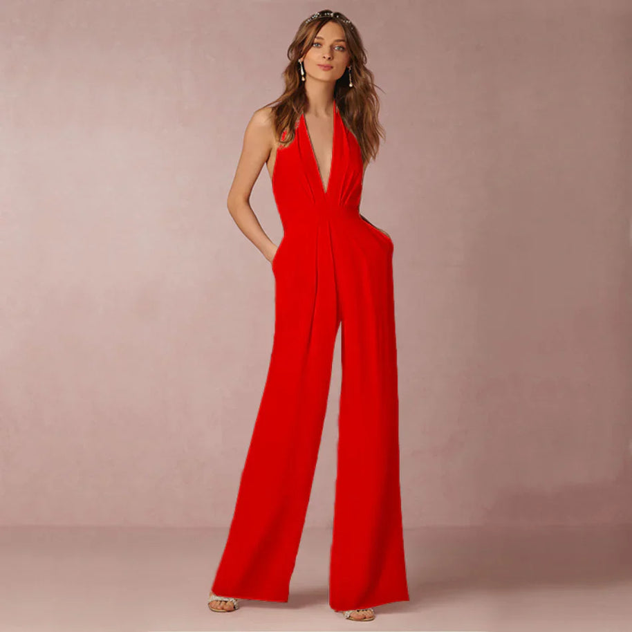 WW | Eleganter Neckholder-Jumpsuit