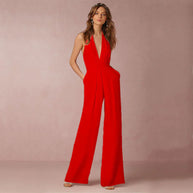 WW | Eleganter Neckholder-Jumpsuit