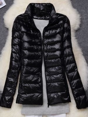 WW - Damen Ultraleichte Winddichte Daunenjacke