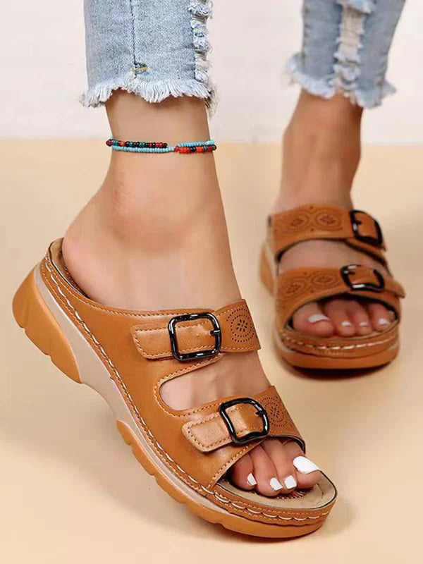 WW | Orthopädische Verstellbare Sandalen - Atmungsaktives Kunstleder - Mit Dreifacher Fußstütze