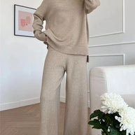 WW | teilige Loungewear-Set - gestrickter Damenpullover und Hose