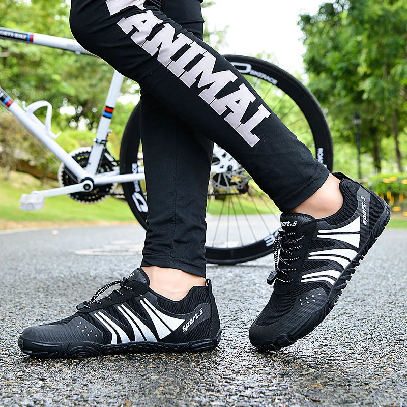 MTB- und Rennradschuhe mit rutschfester Sohle