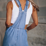 WW | Boho Oversize Denim Latzhose