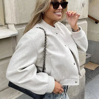 WW | Stilvolles Cropped Bomberjacke