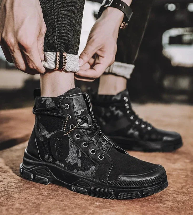 W&W Mode | Outdoor Stiefel Mit Tarnmuster Für Herren