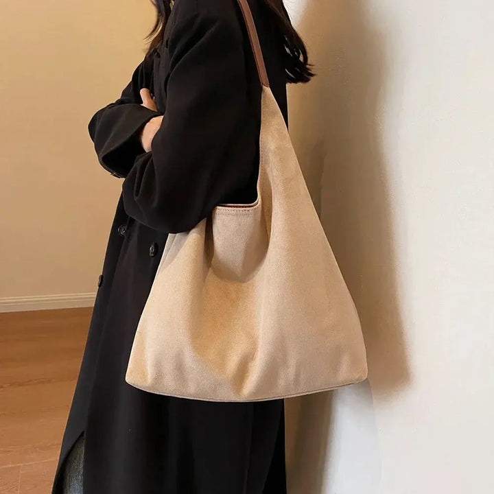 W&W Mode | Tote Tasche Aus Wildleder