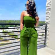 Jumpsuit ohne Schultern