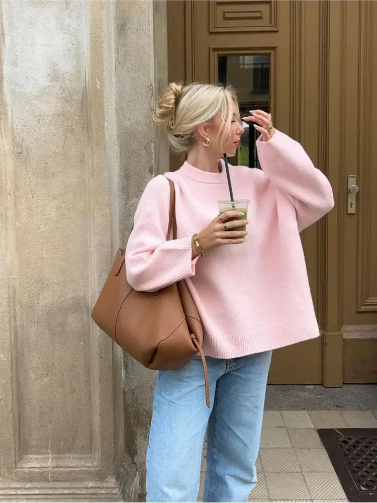 Damen-Herbstpullover aus weichem Material