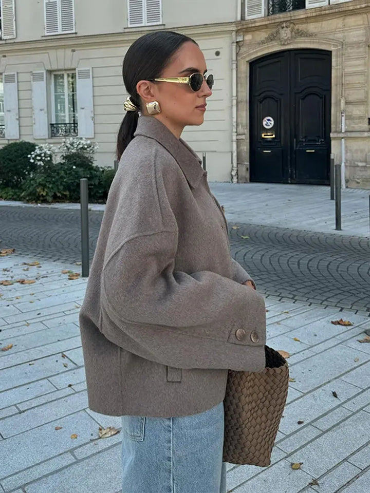 W&W Mode | Gepolsterte Halbsaisonjacke Mit Knöpfen