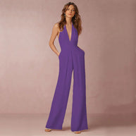 WW | Eleganter Neckholder-Jumpsuit