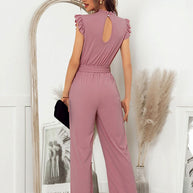 WW | Pinker Rüschen Jumpsuit