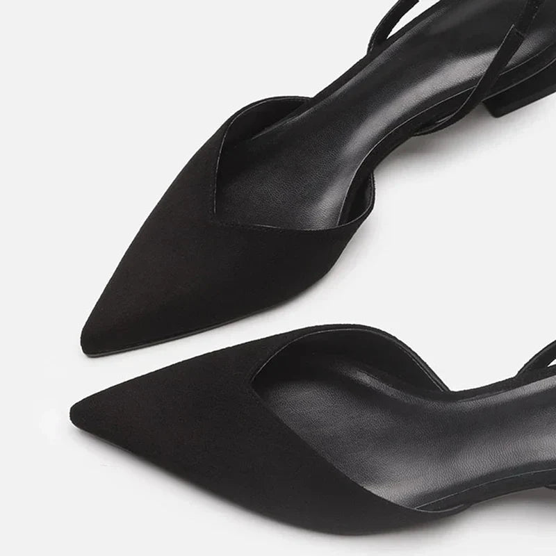 W&W Mode | Spitz Zulaufende Absätze Slingback Stil