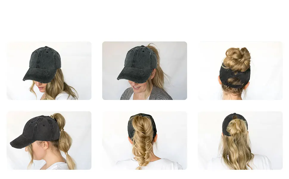 W&W Mode | Pferdeschwanz Baseballcap Mit Atmungsaktivem Komfort Und Uv Schutz