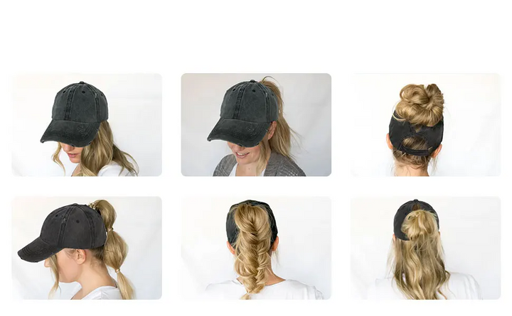 W&W Mode | Pferdeschwanz Baseballcap Mit Atmungsaktivem Komfort Und Uv Schutz