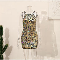 WW | Steh einfach da und starre Minikleid