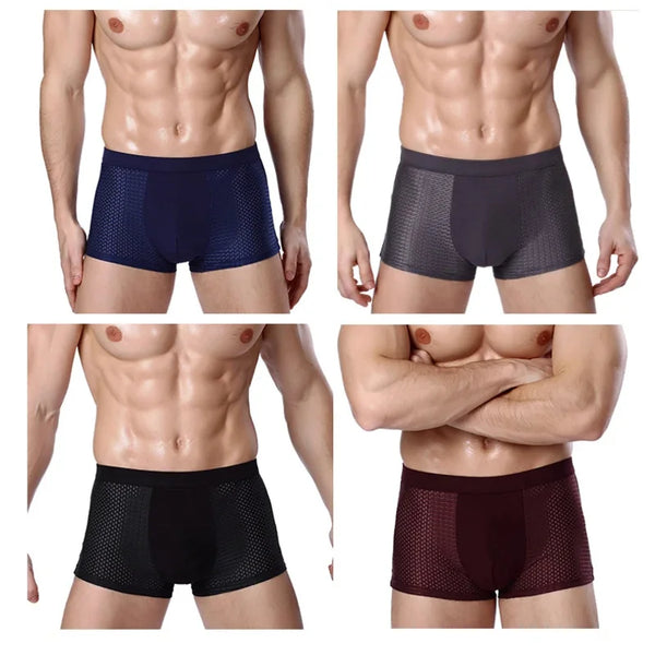 WW | Atmungsaktive Herren Boxershorts Aus Bambusfaser 4er Pack