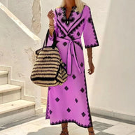 Clara™ - Locker geschnittenes Kleid mit Gürtel