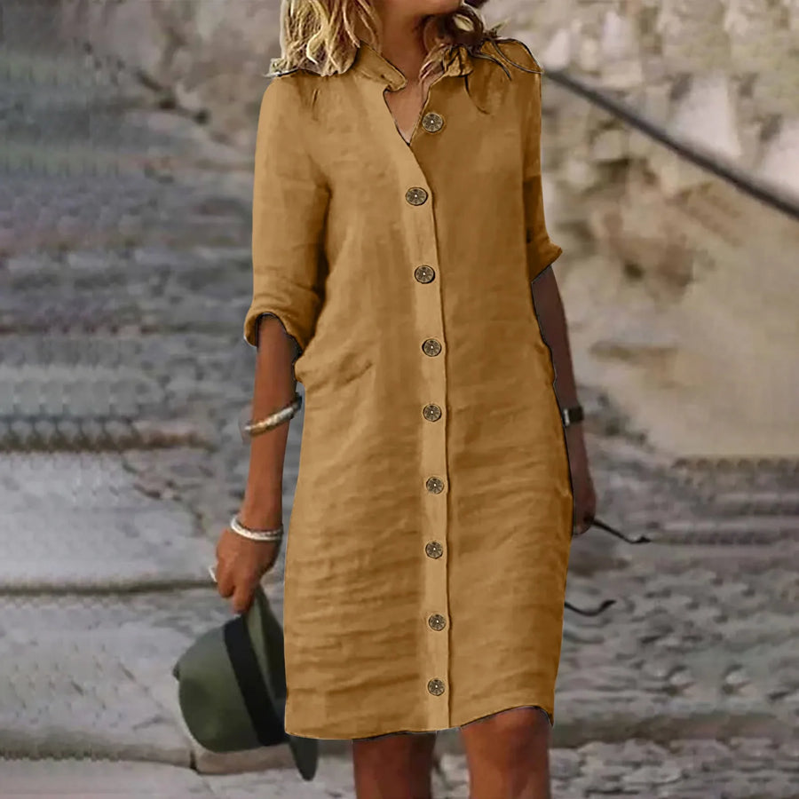 WW | Bewegliches Midi Hemdkleid