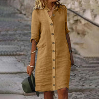 WW | Bewegliches Midi Hemdkleid