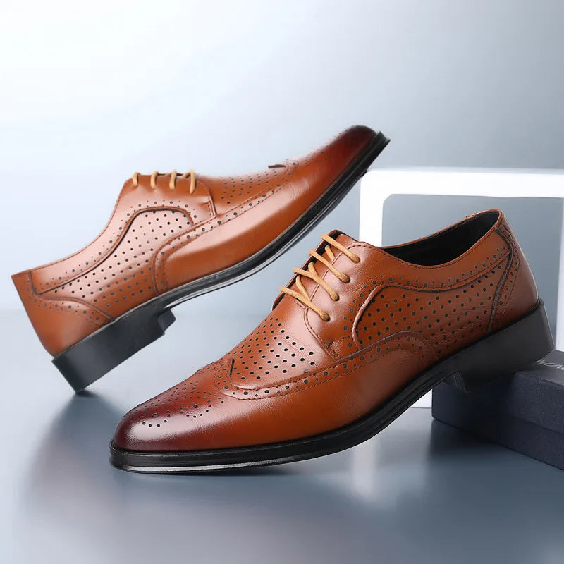 W&W Mode | Bequeme Oxford Herren Business Anzug Schuhe