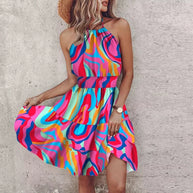 WW | Stylisches Sommer Boho Halter Kleid