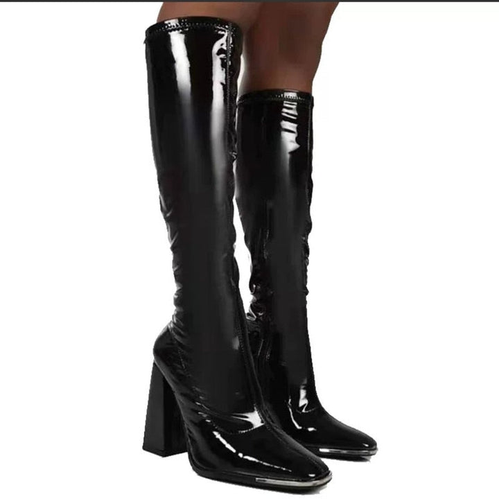 W&W Mode | Bequeme Rutschfest Engel Stiefel mit Reissverschluss