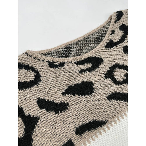 WW - Strickpullover Mit Leopardenmuster