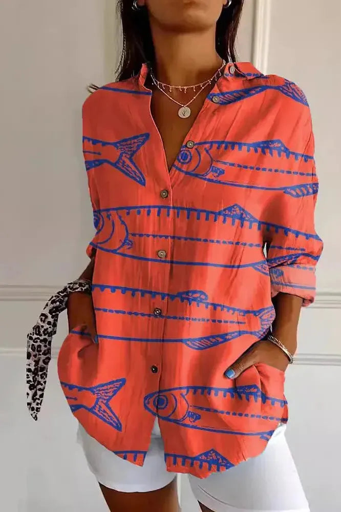 WW | Sara Gedruckte Bluse