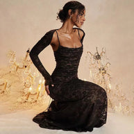 WW | Lange Spitzen Maxi Festkleid Im Set Klodina