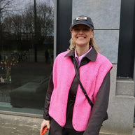 WW | Warme, Kuschelige Weste Mit V-ausschnitt Für Herbst Und Frühling