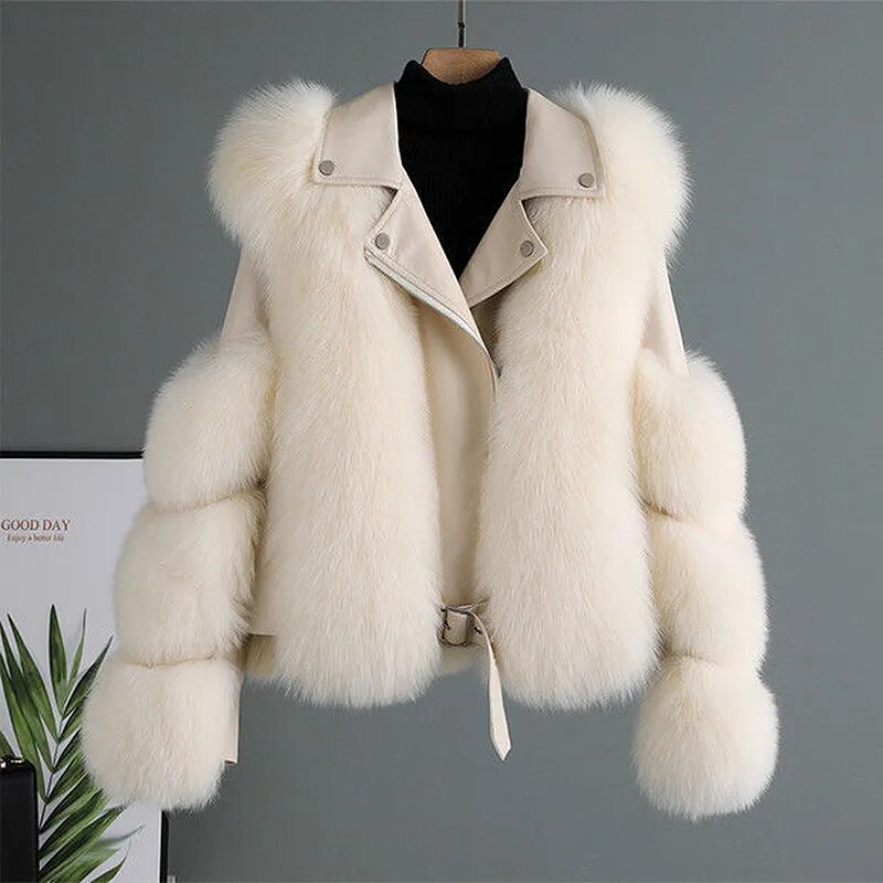WW™ - Luxus Leder Pelz Jacke [Letzter Tag Rabatt]