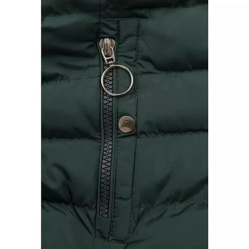 W&W Mode - Wintermantel für Damen - Mit Fellkragen, Kapuze und Reißverschluss