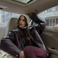WW | Kurze Lederjacke Damen
