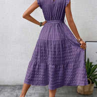 WW | Baumwollkleid mit Rüschenärmeln
